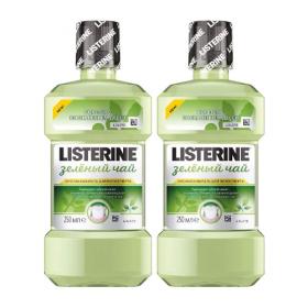 LISTERINE Набор Ополаскиватель для полости рта Зеленый чай 250 мл 2 шт. фото