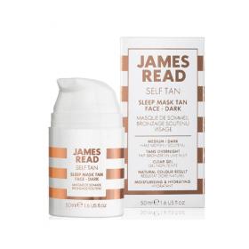 James Read Ночная маска для лица уход и загар темная Sleep Mask Tan Go Darker Face, 50 мл. фото