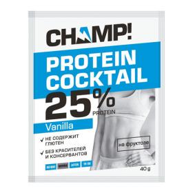 Леовит Коктейль Champ протеиновый ванильный 40 г. фото