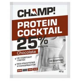  Коктейль Champ протеиновый шоколадный 40 г. фото