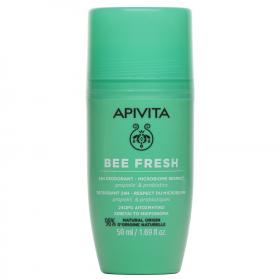 Apivita Дезодорант с прополисом и пробиотиками Be Fresh 24 часа защиты 12, 50 мл. фото