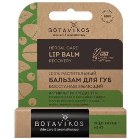 Botavikos Бальзам для губ Восстанавливающий, масло шичерная смородина с ароматом мяты и чабреца, 4 гр. фото