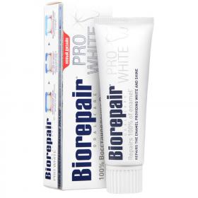 Biorepair Биорепеир Зубная паста отбеливающая Pro White  75 мл. фото