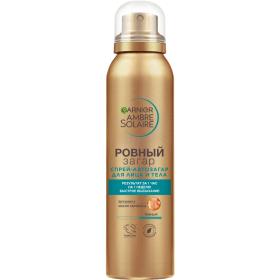 Garnier Спрей-автозагар для лица и тела Ровный загар темный, 150 мл. фото