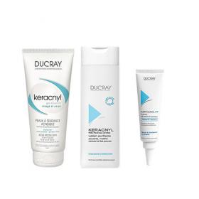 Ducray Набор Керакнил Гель 200 мл  Лосьон 200 мл  Крем РР 30 мл. фото