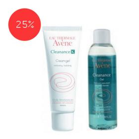 Avene Набор Клинанс Cеборегулирующий крем Клинанс К 40 мл  Очищающий гель 50 мл. фото