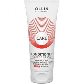Ollin Professional Кондиционер, сохраняющий цвет и блеск окрашенных волос, 200 мл. фото