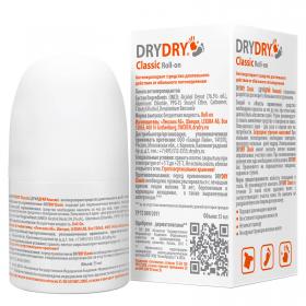 Dry Dry Дезодорант-антиперспирант от обильного потоотделения Classic roll-on, 35 мл. фото