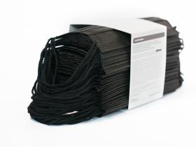 Медфармсити Маска медицинская, трехслойная, одноразовая с носовым фиксатором, черная 50 шт. фото