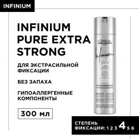 Loreal Professionnel Лак Pure Extra Strong экстрасильной фиксации, 300 мл. фото