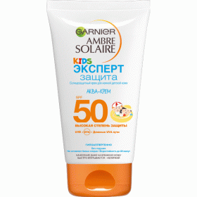 Garnier Детский солнцезащитный Аква-Крем SPF 50, 150 мл. фото