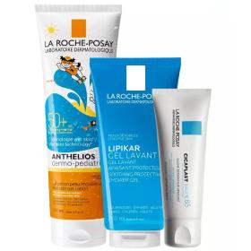 La Roche-Posay Набор продуктов для детей бальзам 40 мл, гель 250 мл, гель для душа 200 мл. фото