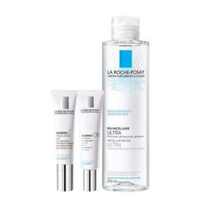 La Roche-Posay Набор Корректирующий антивозрастной уход Redermic C 10, 30 мл  Redermic C eyes 15 мл  Micellar water 200 мл. фото