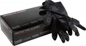 Wella Professionals Черные одноразовые перчатки без талька, размер М. фото