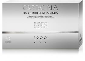 Crescina Комплекс для мужчин Follicular Islands 1900 лосьон для стимуляции роста волос 10  лосьон против выпадения волос 10. фото