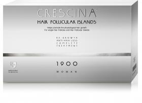 Crescina Комплекс для женщин Follicular Islands 1900 лосьон для стимуляции роста волос 20  лосьон против выпадения волос 20. фото