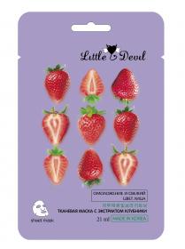 Little Devil Тонизирующая маска с экстрактом клубники, 21 г. фото