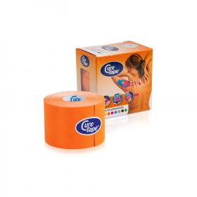 Cure Tape Тейп Classic, хлопок 5 см  5 м, оранжевый. фото