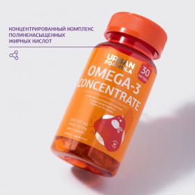 Urban Formula Биологически активная добавка к пище Omega-3 Concentrate DHA EPA, 30 капсул. фото