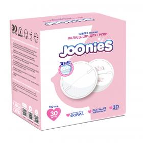 Joonies Одноразовые вкладыши для груди Joonies, 30 шт.. фото