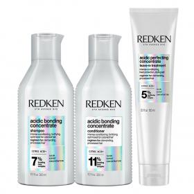 Redken Набор для восстановления силы и прочности волос Шампунь, 300 мл  Кондиционер, 300 мл  Лосьон, 150 мл. фото