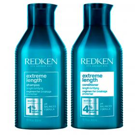 Redken Набор Шампунь для укрепления волос, склонных к ломкости, 300 мл  Кондиционер для укрепления волос, склонных к ломкости, 300 мл. фото