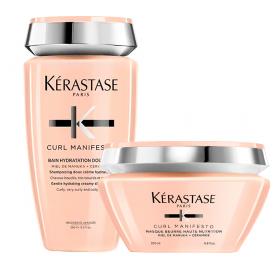Kerastase Набор для кудрявых и вьющихся волос Curl Manifesto Шампунь, 250 мл  Маска, 200 мл. фото