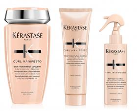Kerastase Набор шампунь 250 мл  молочко 250 мл  спрей-вуаль 190 мл. фото