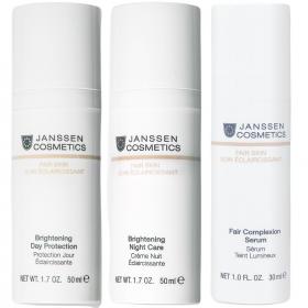 Janssen Cosmetics Набор Питание и осветление кожи дневной крем 50 мл  ночной крем 50 мл  сыворотка 30 мл. фото
