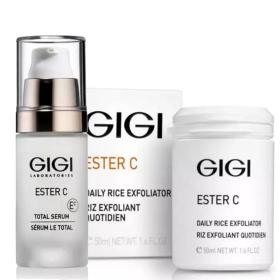 GiGi Набор Сияние кожи эксфолиант 50 мл  сыворотка 30 мл. фото