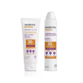 Sesderma Набор Защита от солнца SPF 30 крем-гель 200 мл  спрей для тела 200 мл. фото