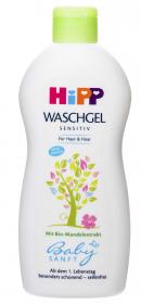 HIPP Детский гель для купания без слёз для волос и тела Babysanft для чувствительной кожи, 400 мл. фото