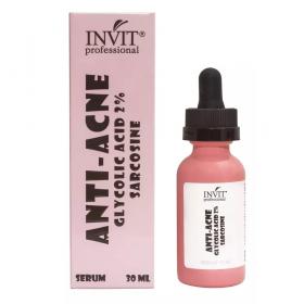 Invit Сыворотка для лица Anti-acne с гликолевой кислотой 2 и саркозином, 30 мл. фото