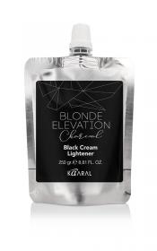 Kaaral Черный угольный осветляющий крем для волос Charcoal Black Cream Lightener, 250 мл. фото