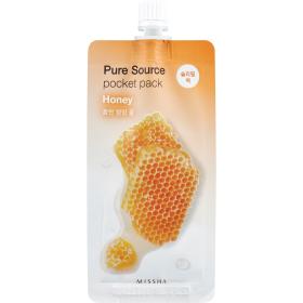 Увлажняющая маска для лица Pure Source Pocket Pack Honey, 10 мл Missha Увлажняющая маска для лица Pure Source Pocket Pack Honey, 10 мл. фото