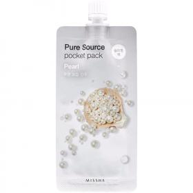 Missha Увлажняющая маска для лица Pure Source Pocket Pack Pearl 10 мл. фото