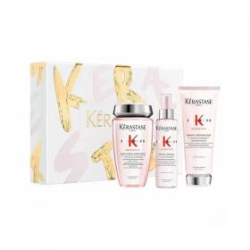 Kerastase Набор Дженезис Шампунь-Ванна Гидра-Фортифант, 250 мл  Молочко Ренфоркатор, 200 мл  Дженезис Дефенс Термик,150 мл. фото