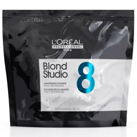 Loreal Professionnel Пудра для мульти-техник Lightening Powder Multi-Techniques до 8 уровней осветления без бондинга, 500 г. фото