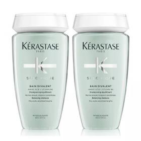 Kerastase Балансирующий шампунь-ванна Divalent для волос, жирных у корней, 250 мл х 2 шт. фото