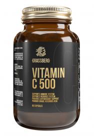 Grassberg Биологически активная добавка к пище Vitamin C 500 мг, 60 капсул. фото