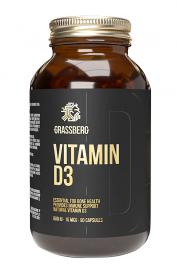 Grassberg Биологически активная добавка к пище Vitamin D3 600IU, 90 капсул. фото