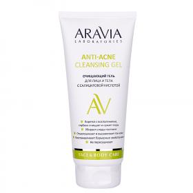 Aravia Laboratories Очищающий гель для лица и тела с салициловой кислотой Anti-Acne Cleansing Gel, 200 мл. фото