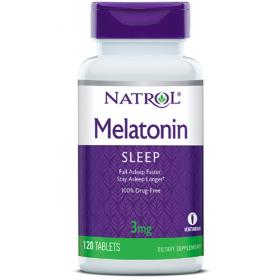 Natrol Мелатонин 3 мг, 120 таблеток. фото
