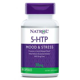 Natrol 5-HTP 50 мг, 45 капсул. фото
