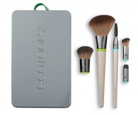 Eco Tools Набор кистей для макияжа Daily Essentials Total Face Kit 5 сменных насадок и 2 ручки. фото