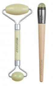 Eco Tools Набор нефритовых роллеров для лица Jade Roller Duo. фото