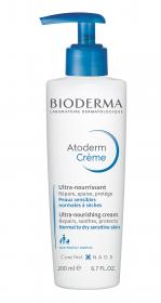 Bioderma Питательный увлажняющий крем для лица и тела Ultra с помпой, 200 мл. фото