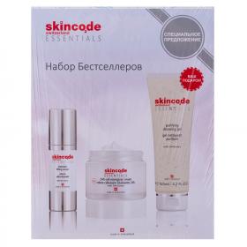 Skincode Подарочный набор Бестселлеры сыворотка 30 мл  крем 50 мл  гель 125 мл. фото