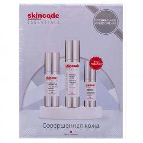 Skincode Подарочный набор Совершенная кожа сыворотка 30 мл  дневной крем 50 мл  крем для контура глаз 15 мл. фото