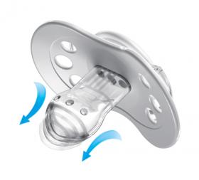 Lovi Силиконовая динамическая пустышка для девочки NightDay овечка, 6-18 m, 2 шт. фото